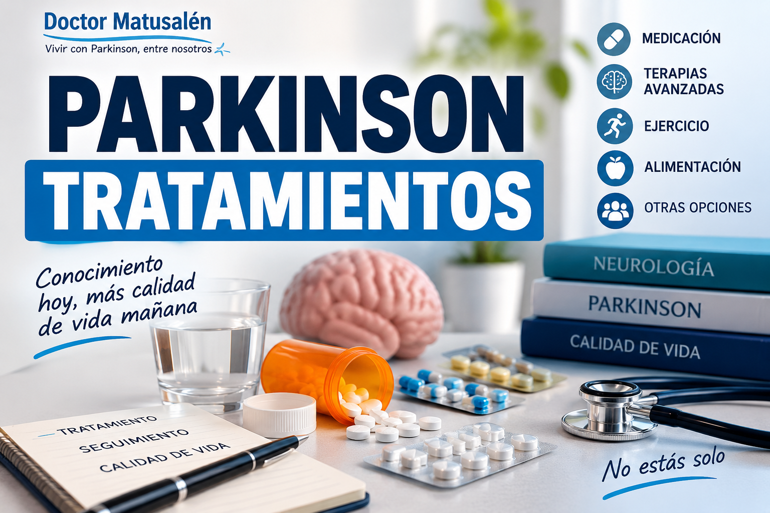 Párkinson:los tratamientos sintomáticos,explicados de forma sencilla